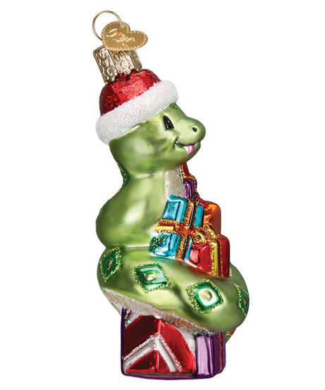 Santa Snake Ornament