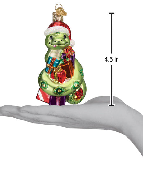 Santa Snake Ornament
