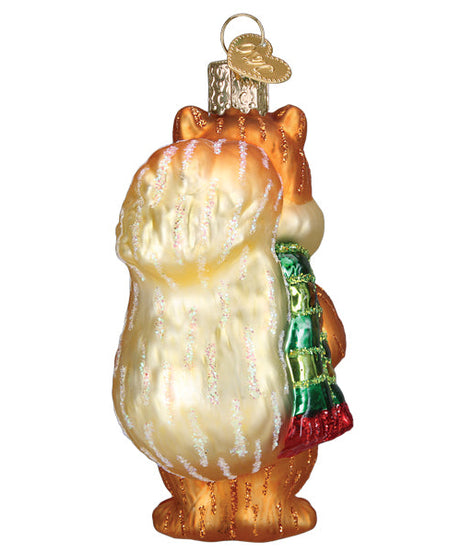 Silly Christmas Squirrel Ornament