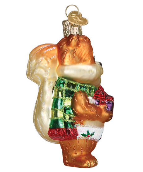 Silly Christmas Squirrel Ornament