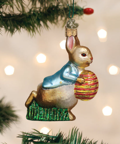 Peter Rabbit With Easter Egg Ornament - Grazingbelles
