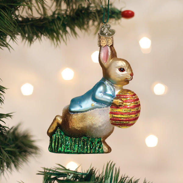 Peter Rabbit With Easter Egg Ornament - Grazingbelles
