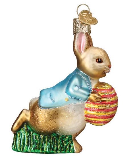 Peter Rabbit With Easter Egg Ornament - Grazingbelles