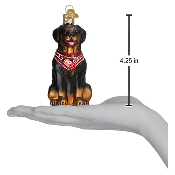 Rottweiler Ornament - Grazingbelles