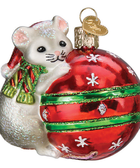 Playful Christmas Mouse Ornament - Grazingbelles