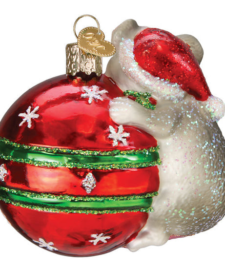 Playful Christmas Mouse Ornament - Grazingbelles