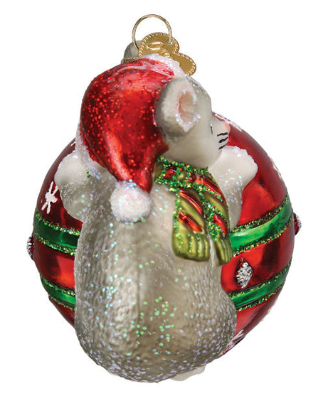 Playful Christmas Mouse Ornament - Grazingbelles