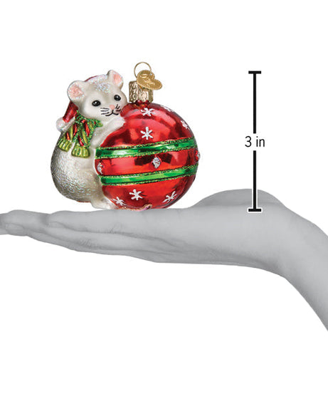 Playful Christmas Mouse Ornament - Grazingbelles