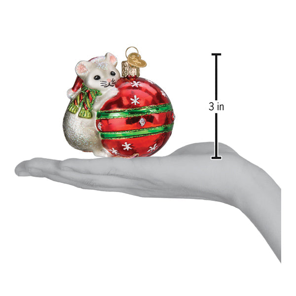 Playful Christmas Mouse Ornament - Grazingbelles