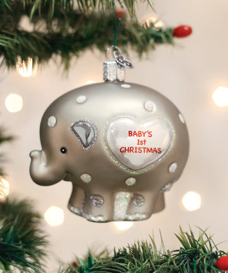 Baby's 1st Elephant Ornament - Grazingbelles