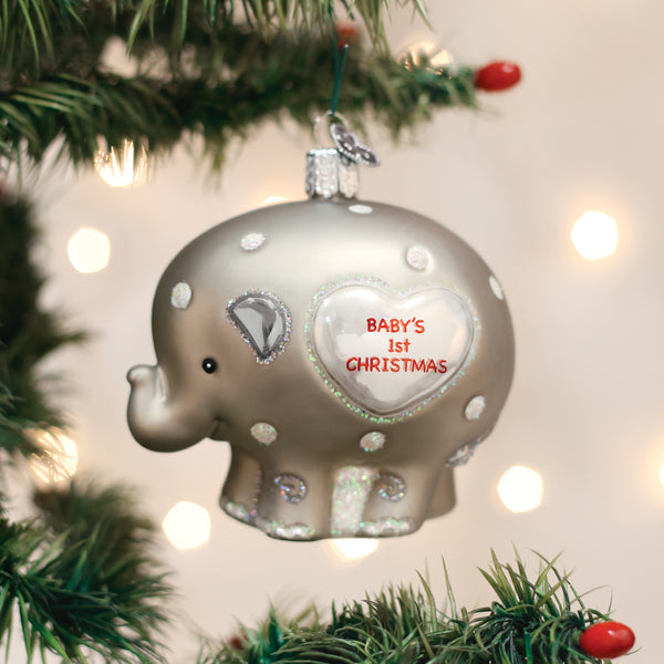 Baby's 1st Elephant Ornament - Grazingbelles