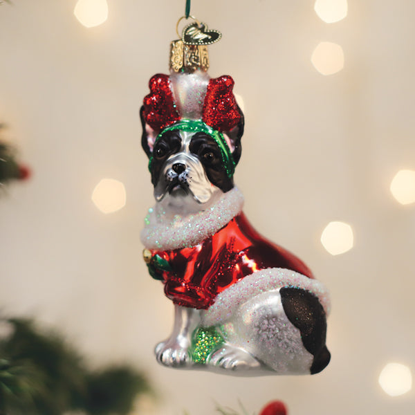 Holiday French Bulldog Ornament - Grazingbelles