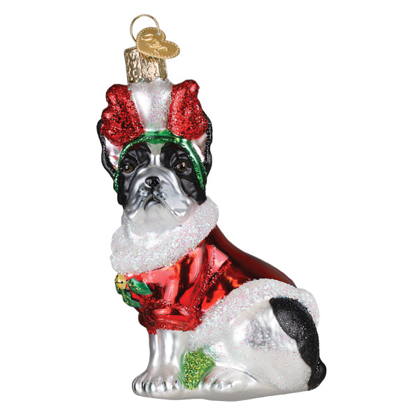 Holiday French Bulldog Ornament - Grazingbelles