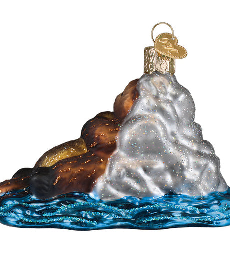 Otter With Pup Ornament
