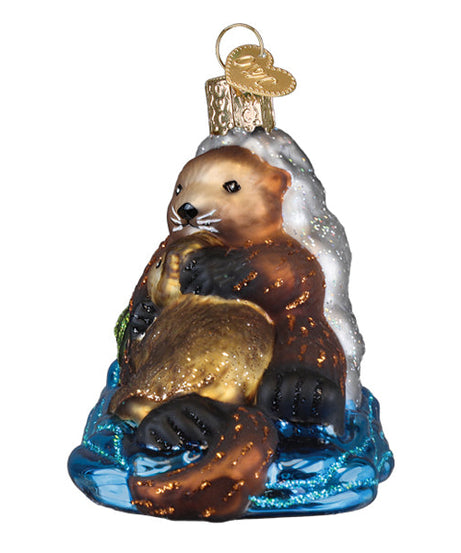 Otter With Pup Ornament