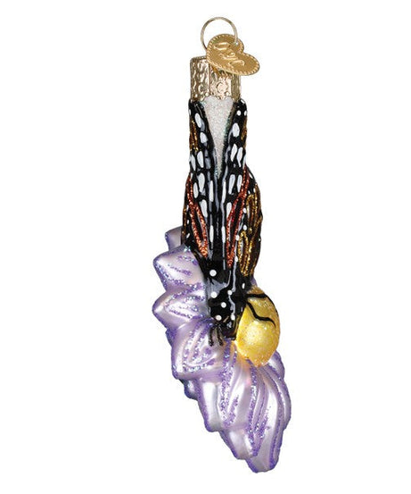 Monarch Butterfly On Flower Ornament