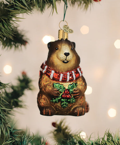 Merry Marmot Ornament