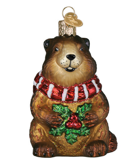 Merry Marmot Ornament