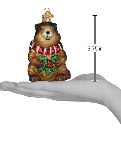 Merry Marmot Ornament