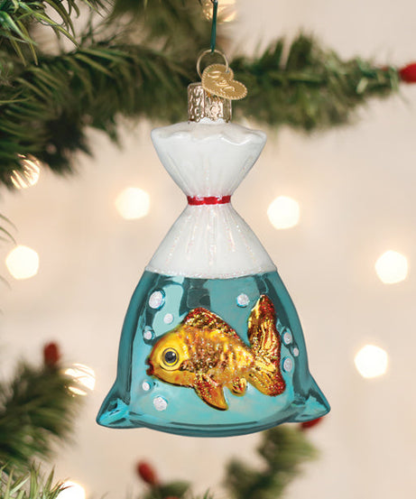 Goldfish In A Bag Ornament