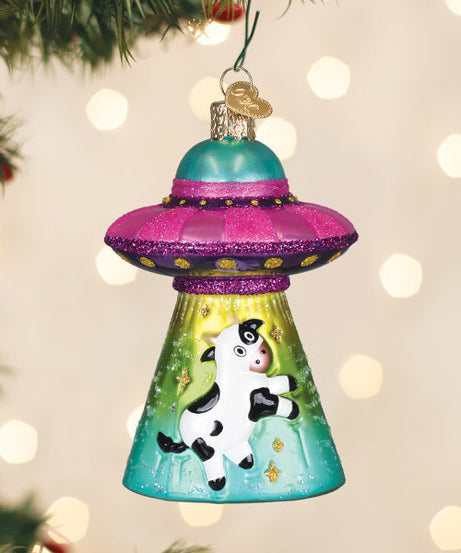 Cow Abduction Ornament