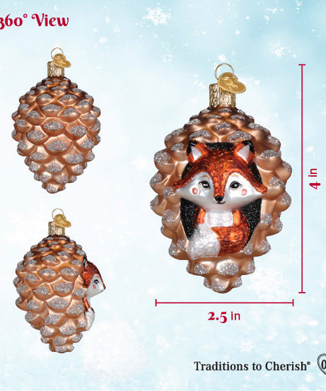 Piney Fox Ornament
