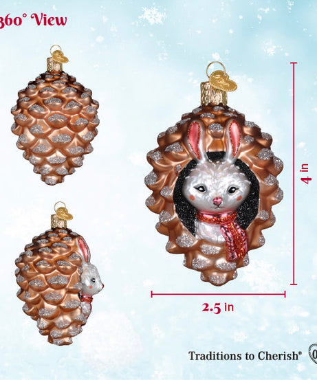 Piney Rabbit Ornament