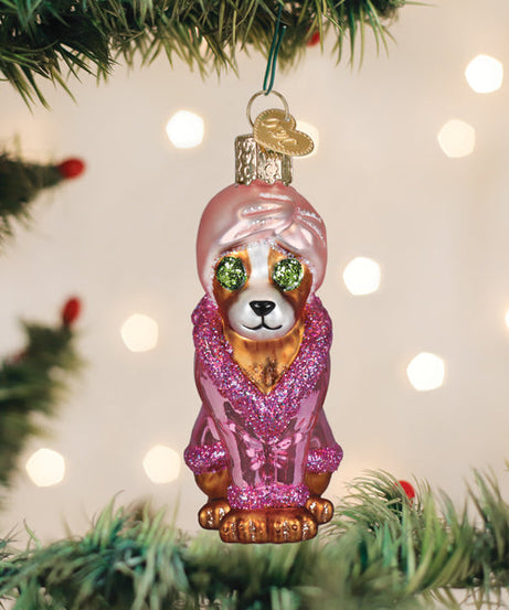 Spa Dog Ornament