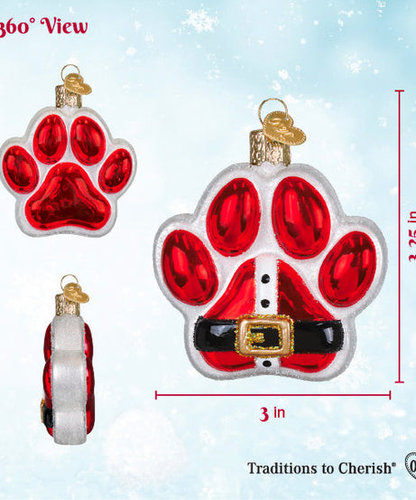 Santa Paws Ornament