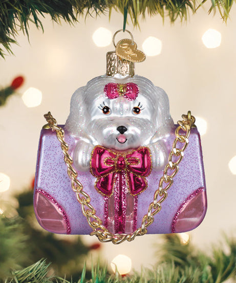 Posh Pup In Purse Ornament
