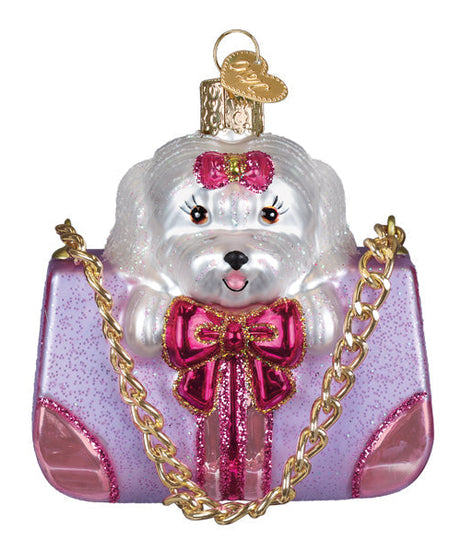 Posh Pup In Purse Ornament