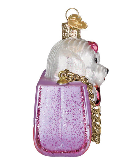 Posh Pup In Purse Ornament