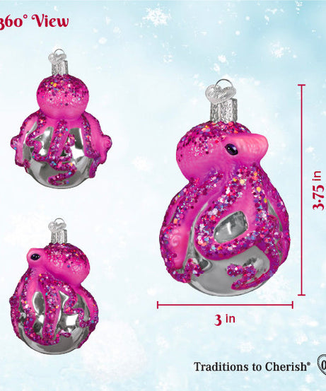 Shimmering Octopus Ornament