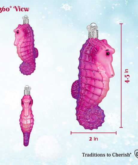 Shimmering Seahorse Ornament