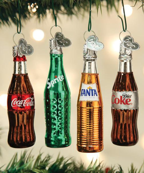 Coca-Cola® Mini Beverage Ornament Set