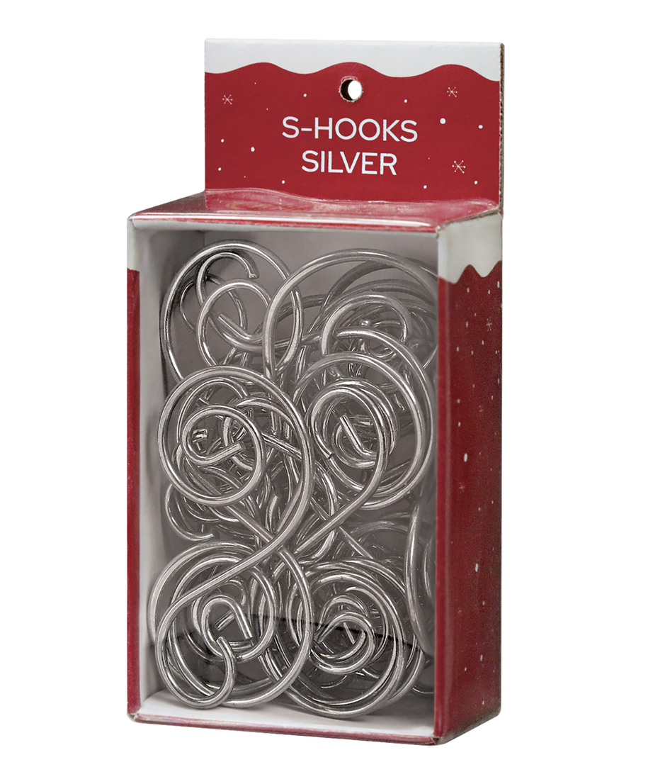 24 Silver S-hooks Ornament