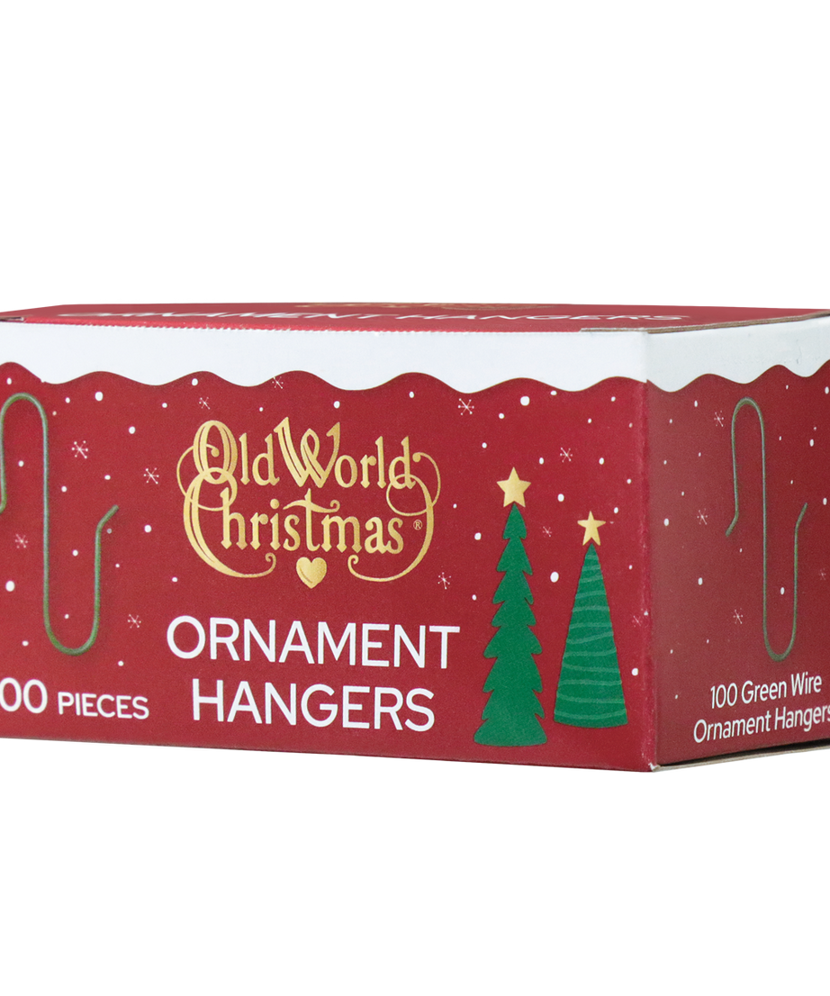 100 Green Ornament Hangers