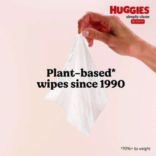Huggies Simply Clean Fragrance Free Baby Wipes, 64/Pack, 11 Packs/Carton (53611) - Grazingbelles