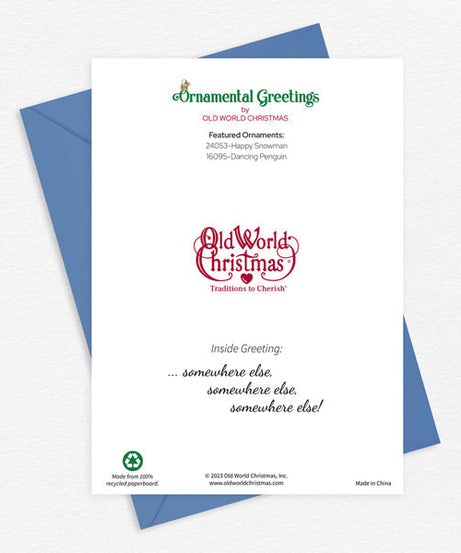 Snowman Christmas Card