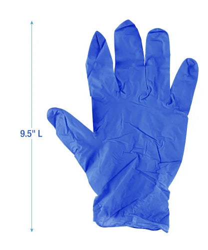 Boardwalk® Disposable Nitrile Gloves, Large, Blue, 4 mil, 100/Box (BWK380LBXA) - Grazingbelles