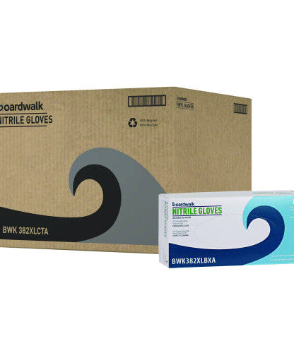 Boardwalk® Disposable Examination Nitrile Gloves, X-Large, Blue, 5 mil, 1000/Carton (BWK382XLCTA)