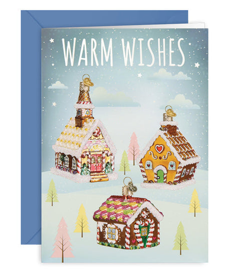 Gingerbread Houses Christmas Card