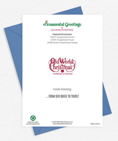 Gingerbread Houses Christmas Card