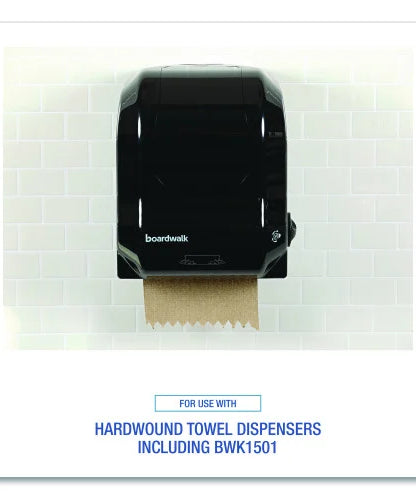 Boardwalk® Hardwound Paper Towels, Brown, 800-ft., 6 Rolls (BWK6256)