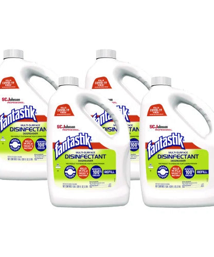 Fantastik® Multi-Surface Disinfectant Degreaser, Pleasant Scent, 1 Gal. Bottle, 4 Bottles (311930) - Grazingbelles