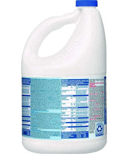 Clorox Concentrated Germicidal Bleach, Regular, 121 oz Bottle, 3/Carton (30966CT)