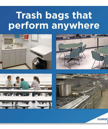 Glad Tall Kitchen Drawstring Trash Bags, 13 gal, 24" x 27.38", Gray, 100/Box (78526) - Grazingbelles