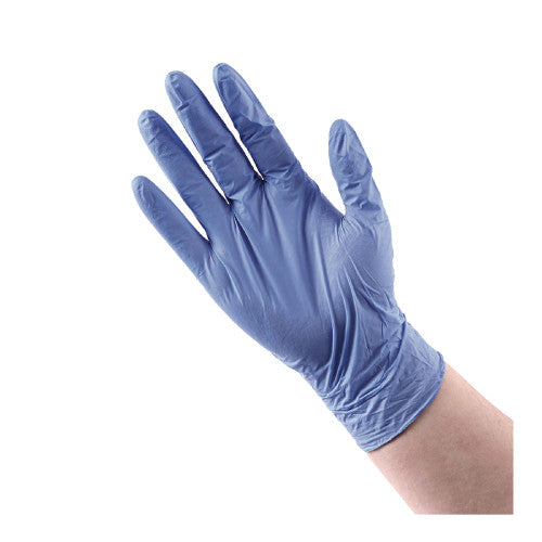 Boardwalk® Disposable Nitrile Gloves, 4 mil, Medium, Blue, 1000/CT (BWK380MCTA) - Grazingbelles