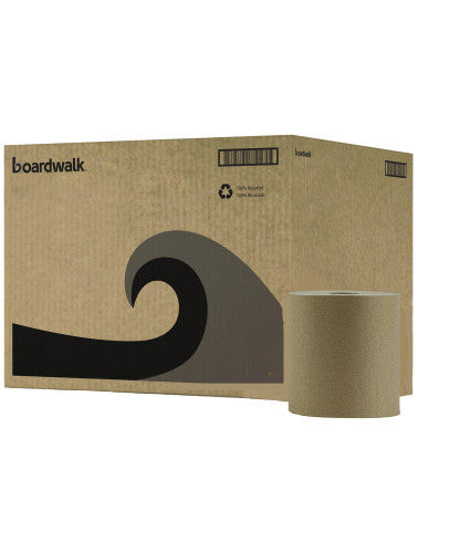 Boardwalk® Hardwound Paper Towels, Brown, 800-ft., 6 Rolls (BWK6256)