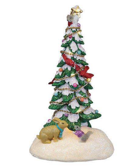 Critter Tree Lighted Figurine